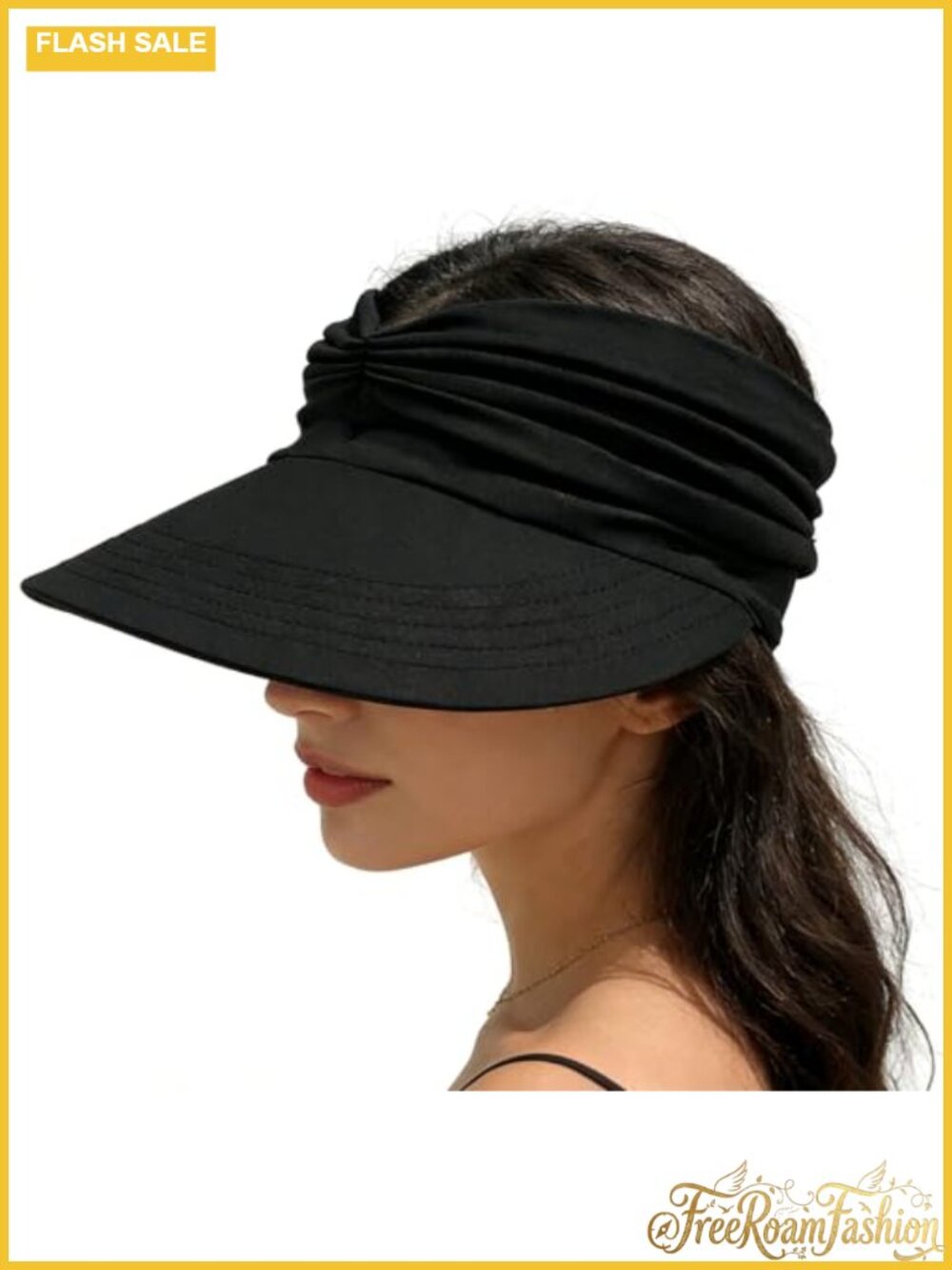 Women Sun Visor Hat UPF 50+ Wide Brim Foldable Beach Golf Tennis Cap